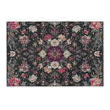 Midnight Bloom Rug | Nature - Inspired Rug by districtoasis