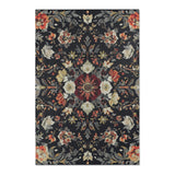 Midnight Bloom Rug | Nature - Inspired Rug by districtoasis