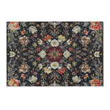 Midnight Bloom Rug | Nature - Inspired Rug by districtoasis