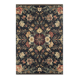 Midnight Bloom Rug | Nature - Inspired Rug by districtoasis