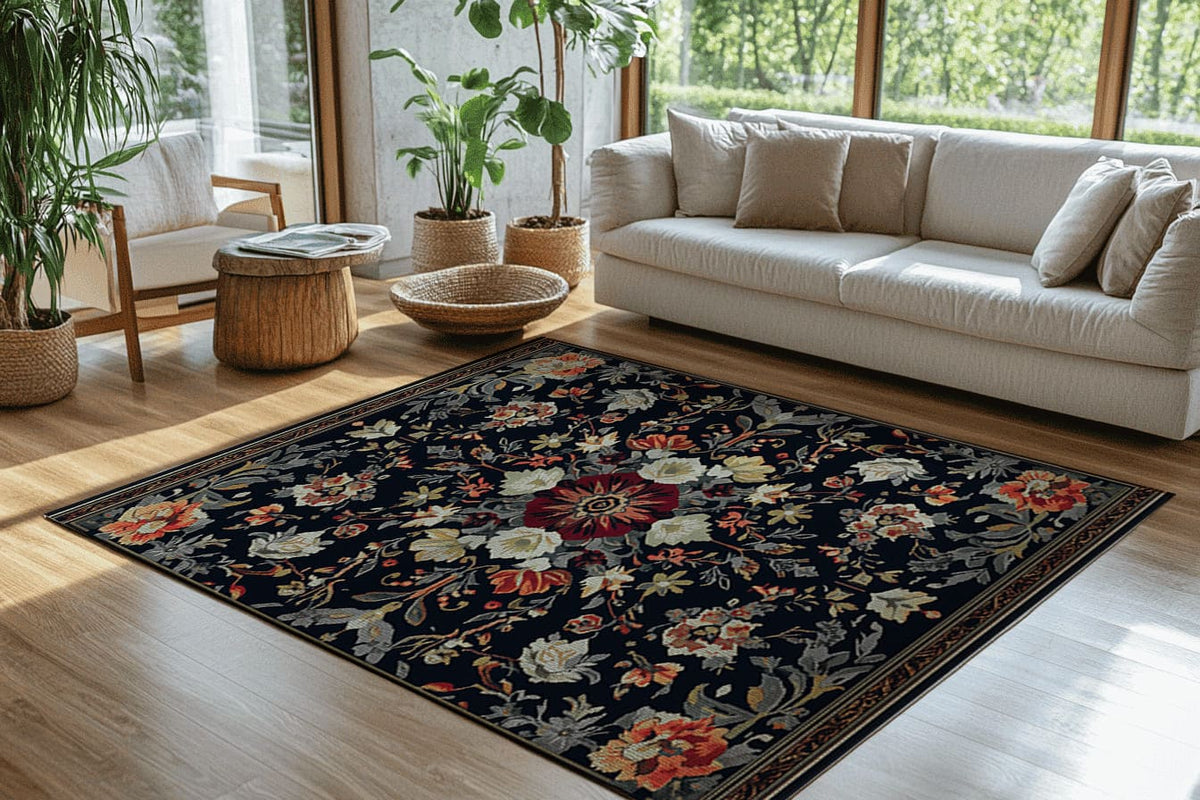 Midnight Bloom Rug