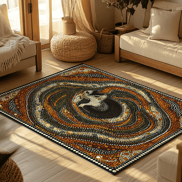 Mystic Glider Rug - Fauna-Inspired Elegance for Modern Homes