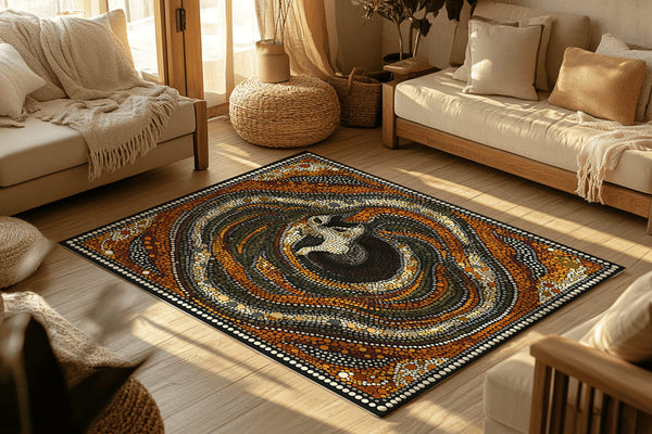 Mystic Glider Rug - Fauna-Inspired Elegance for Modern Homes