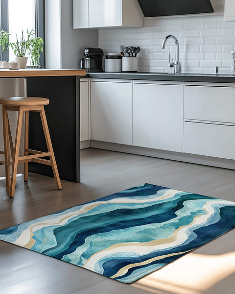 Paradise Stream Rug | Nature - Inspired Rug by districtoasis