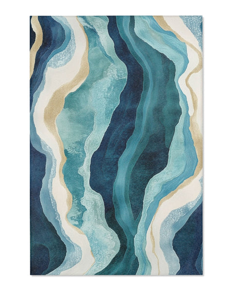 Paradise Stream Rug | Nature - Inspired Rug by districtoasis