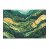 Rice Terraces Rug | Nature - Inspired Rug by districtoasis