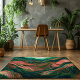 Rice Terraces Rug | Nature - Inspired Rug by districtoasis