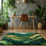 Rice Terraces Rug | Nature - Inspired Rug by districtoasis