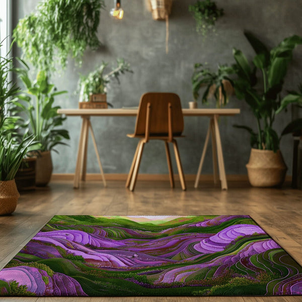 Rice Terraces Rug | Nature - Inspired Rug by districtoasis