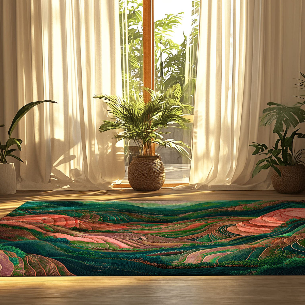 Rice Terraces Rug