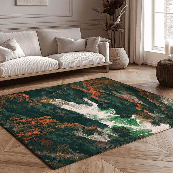 Taroko Bliss Rug | Nature - Inspired Rug by districtoasis