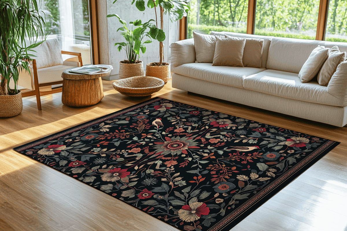 Twilight Canopy Rug - Nature-Inspired Autumn Elegance