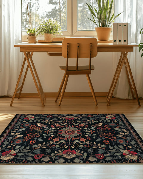 Twilight Canopy Rug - Nature-Inspired Autumn Elegance