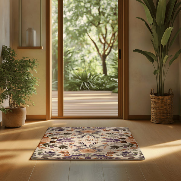 Verdant Harmony Rug - Nature-Inspired Summer Elegance