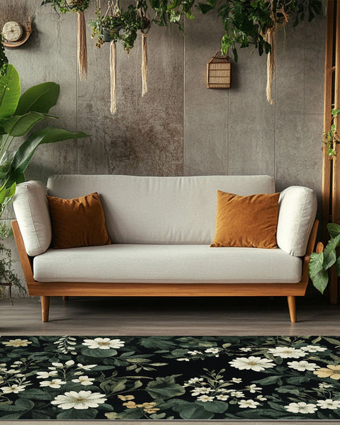 Botanical Elegance Rug - Nature-Inspired Timeless Beauty